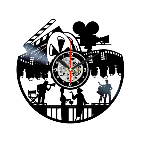 Cinema Vinyl Wall Clock