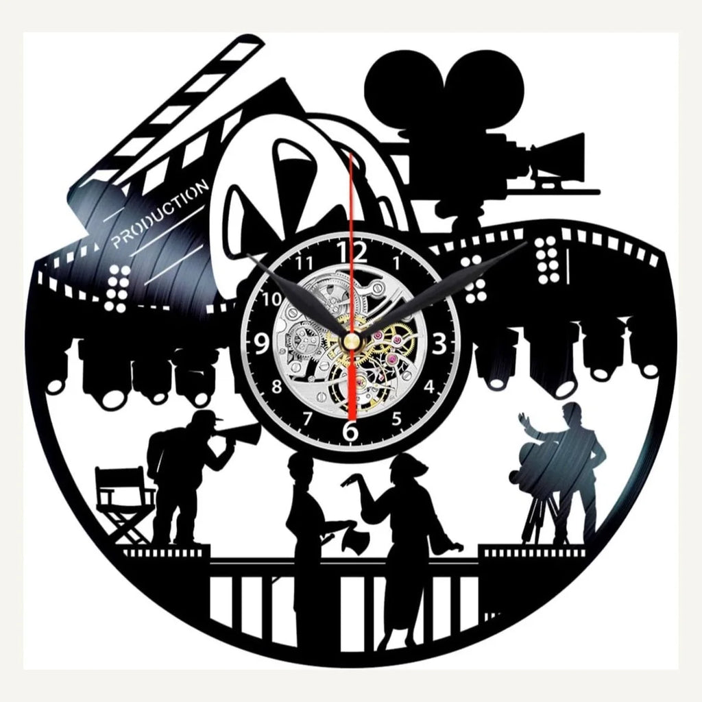 Cinema Vinyl Wall Clock