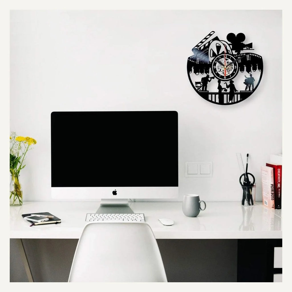 Cinema Vinyl Wall Clock