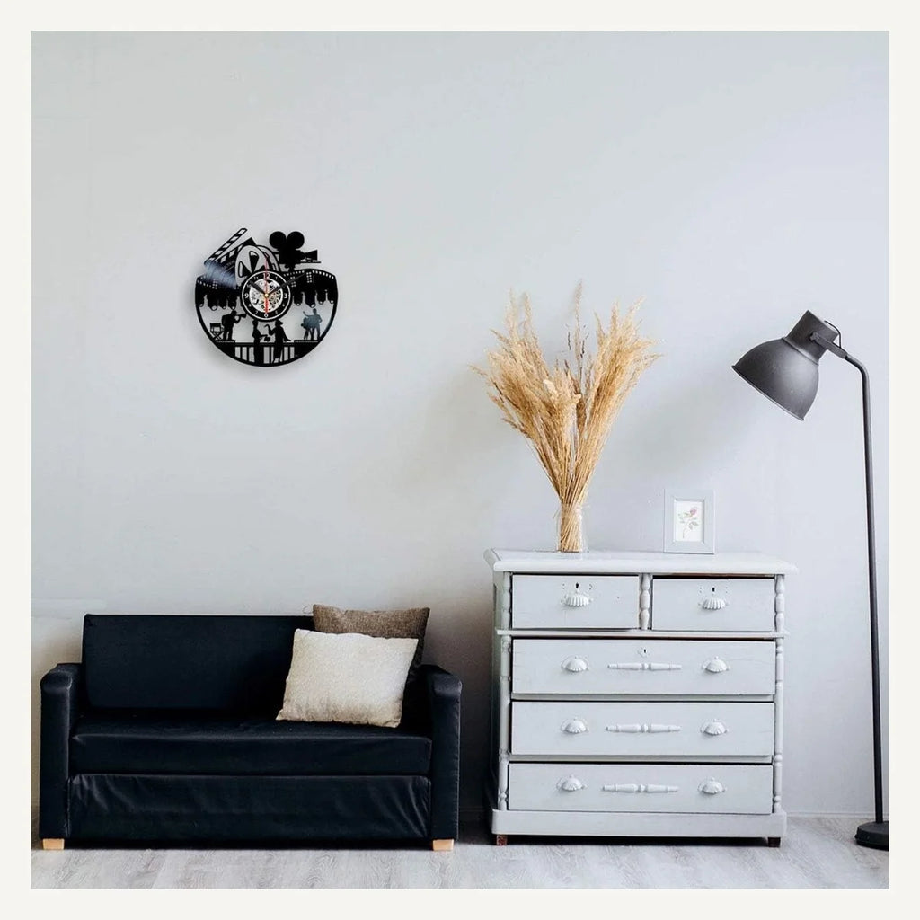 Cinema Vinyl Wall Clock