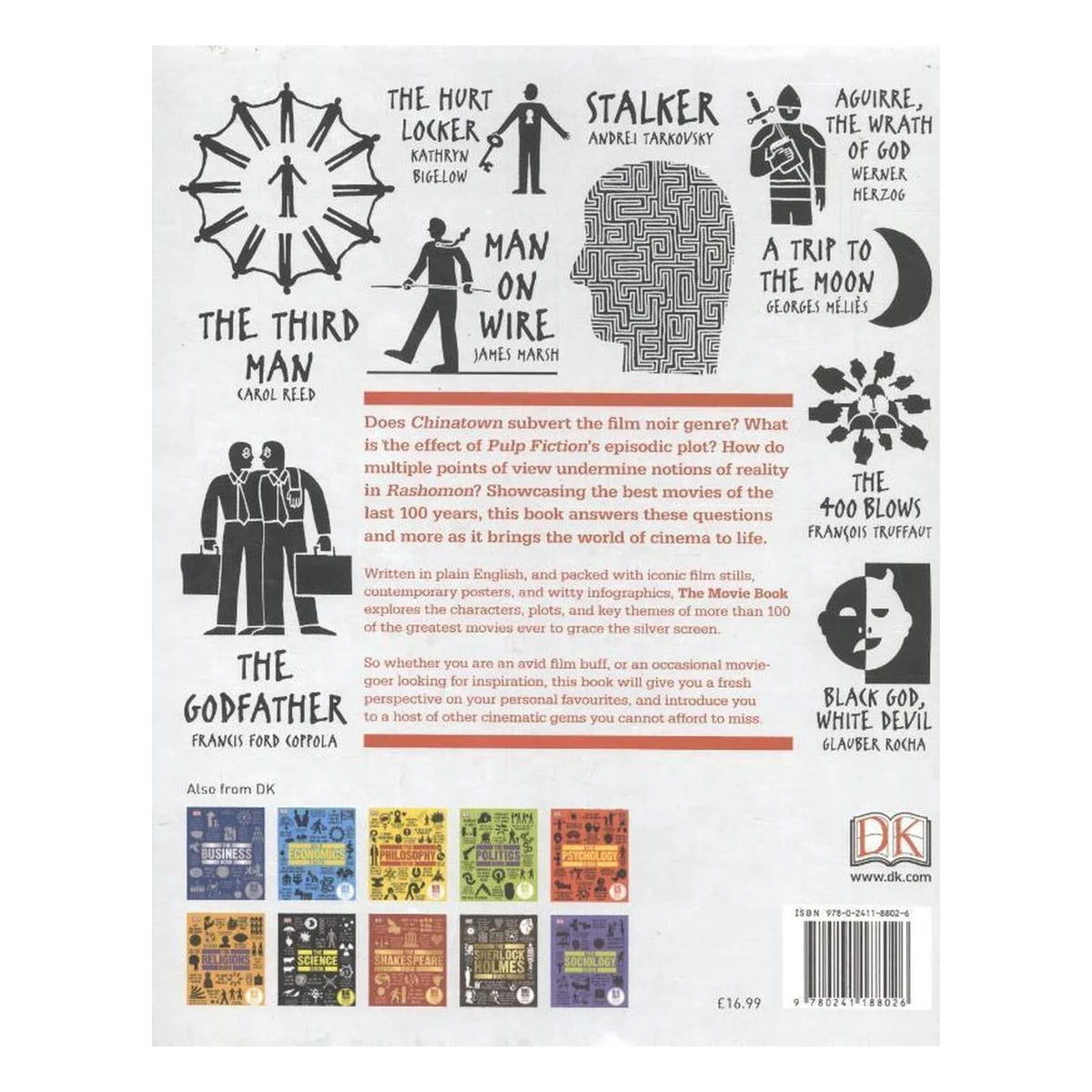 The Movie Book, original white-cover edition: back cover