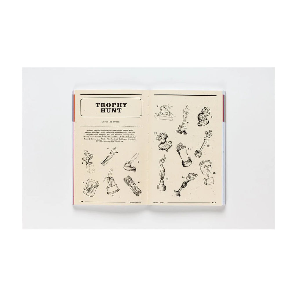 The Movie Quiz Book interior: illustrated Trophy Hunt challenge