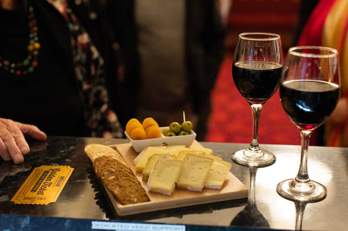 Golden Ticket evening: two glasses of wine and a cheeseboard for two at Deluxe Cinemas